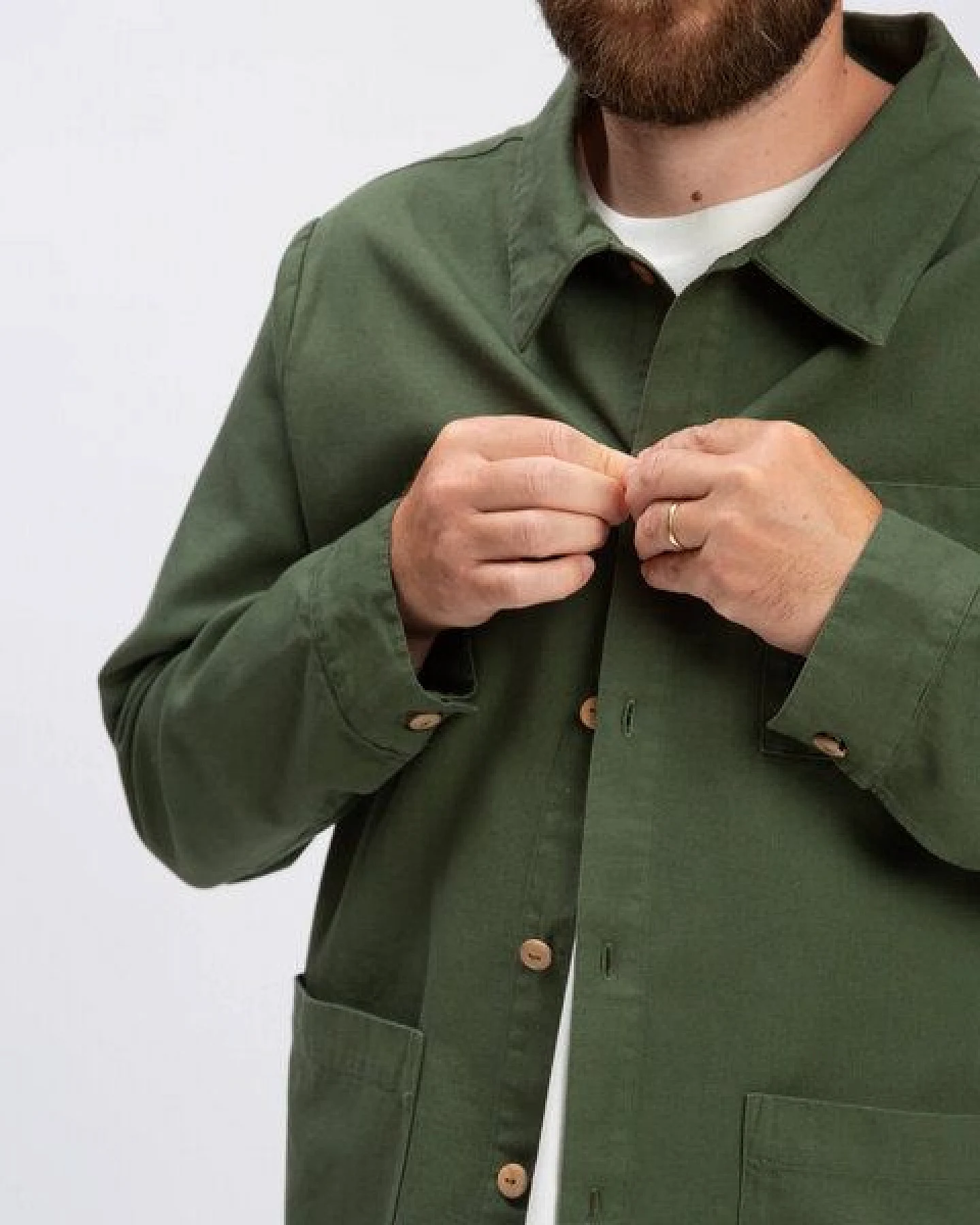 Matona Hemdjacke aus Baumwolle für Männer / Workwear Jacket – Ansicht 4