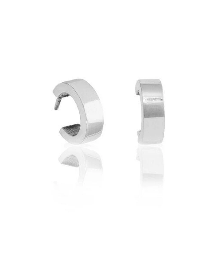 pakilia Silber Ohrstecker Halbmond rund Fair-Trade und handmade