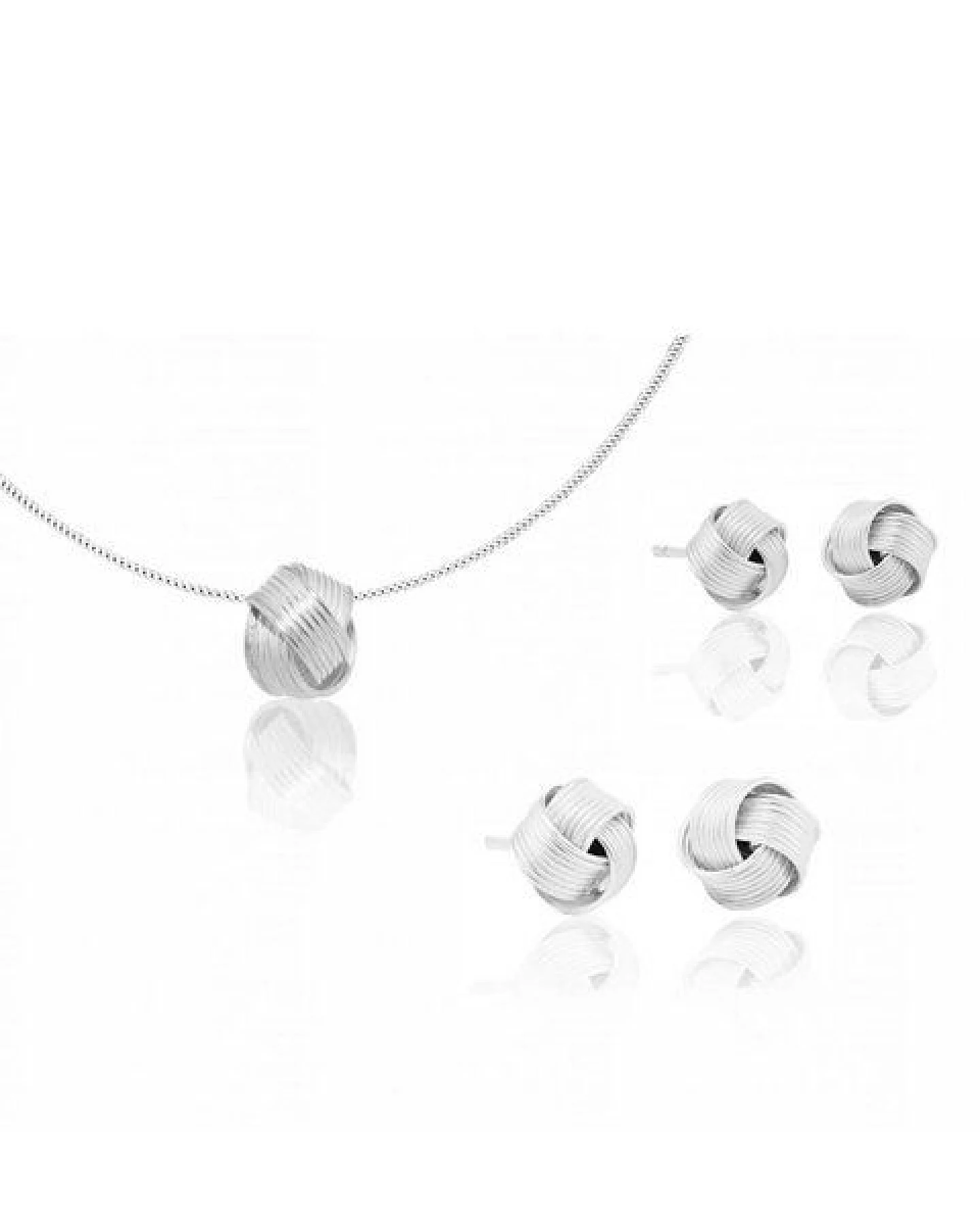 pakilia Silber Kette Knoten elegant Fair-Trade und handmade – Ansicht 2