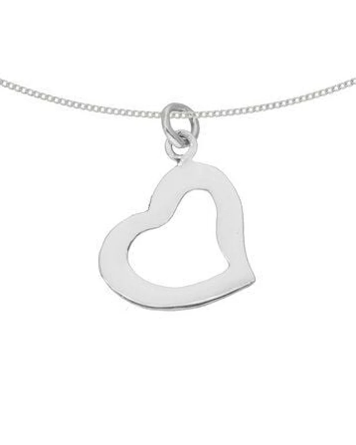 pakilia Silber Kette Herz minimalistisch fair-trade und handmade