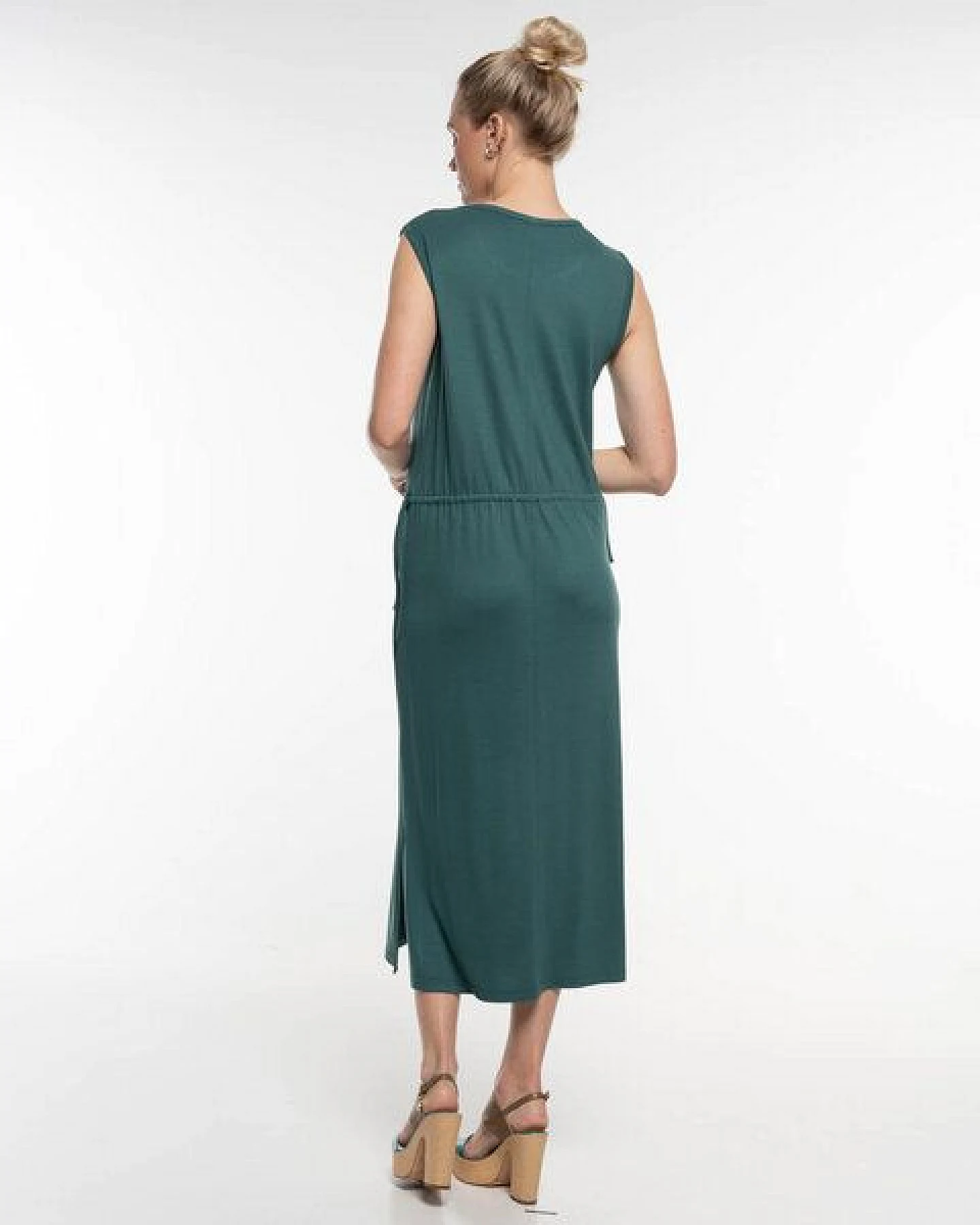 Alma & Lovis Legeres Midi-Kleid aus fließendem EcoVero – Ansicht 4
