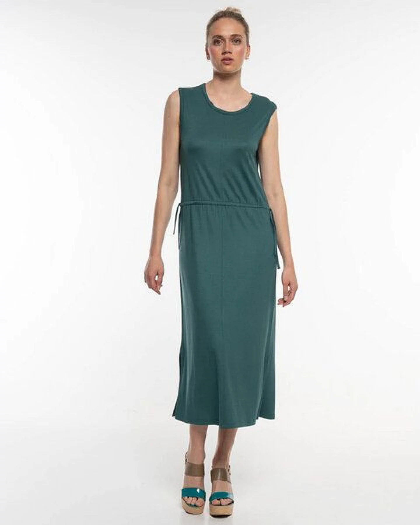 Alma & Lovis Legeres Midi-Kleid aus fließendem EcoVero – Ansicht 2