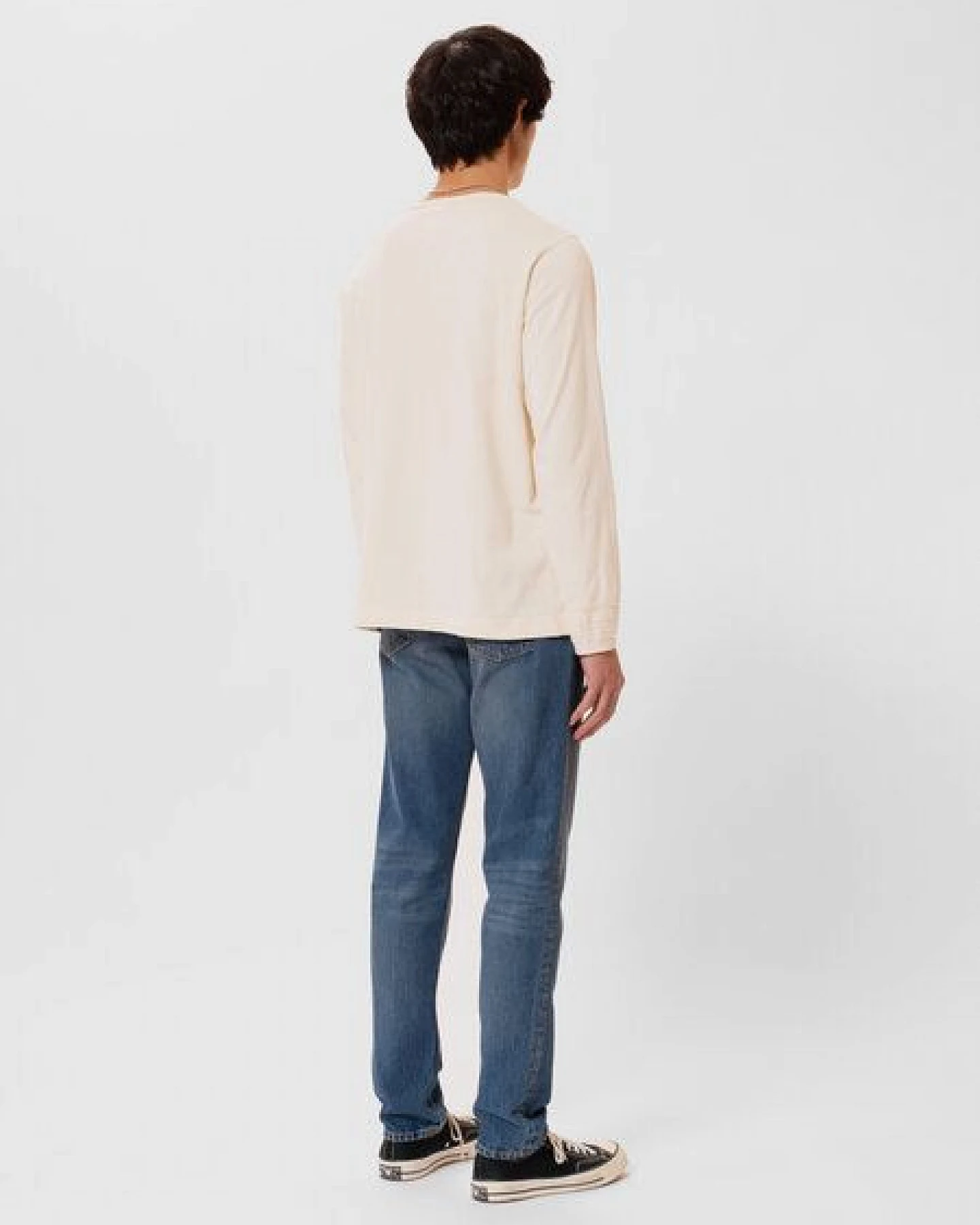 Nudie Jeans Steady Eddie II - Blue Haze – Ansicht 4