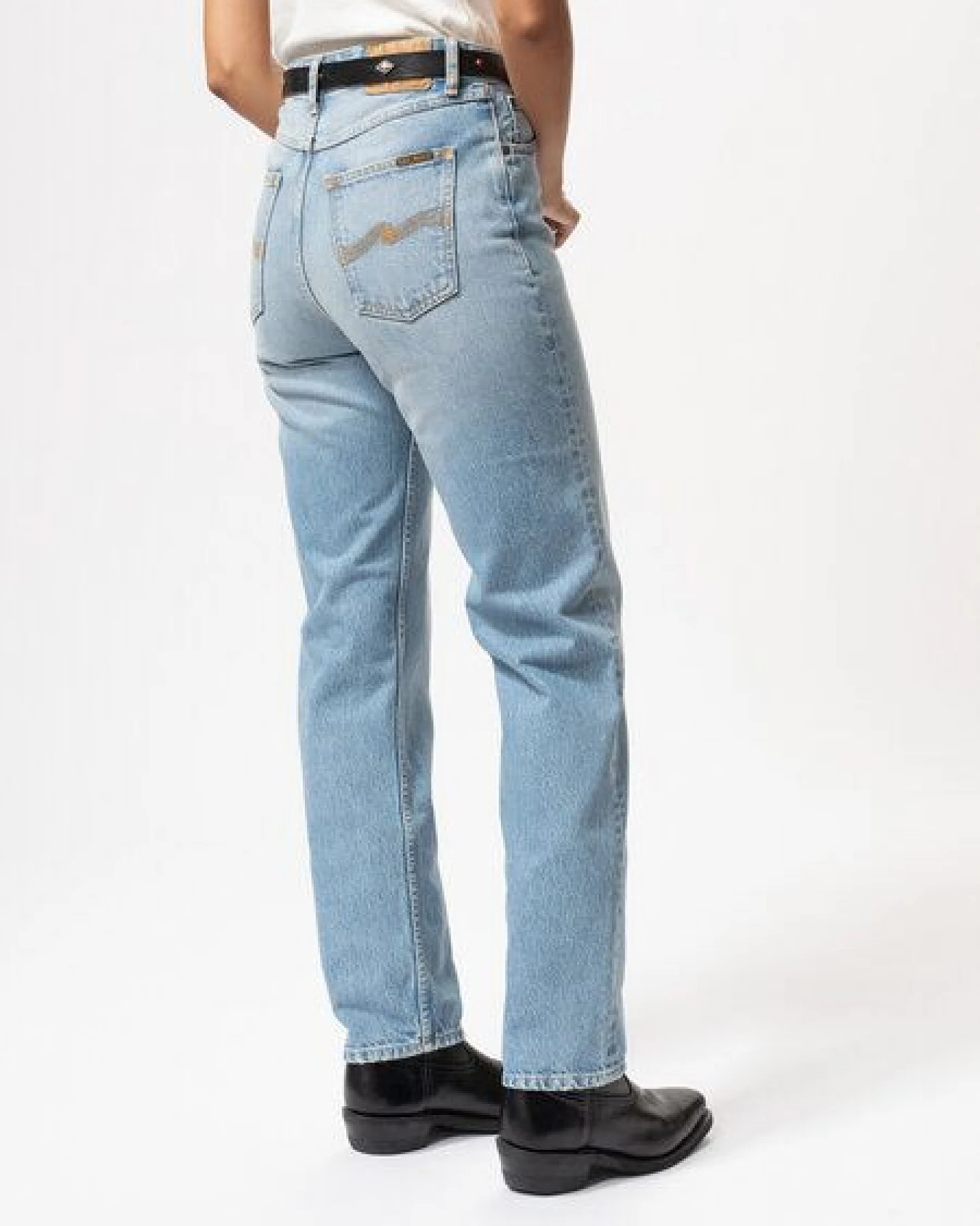 Nudie Jeans Jeans Lofty Lo Blue Fever – Ansicht 4