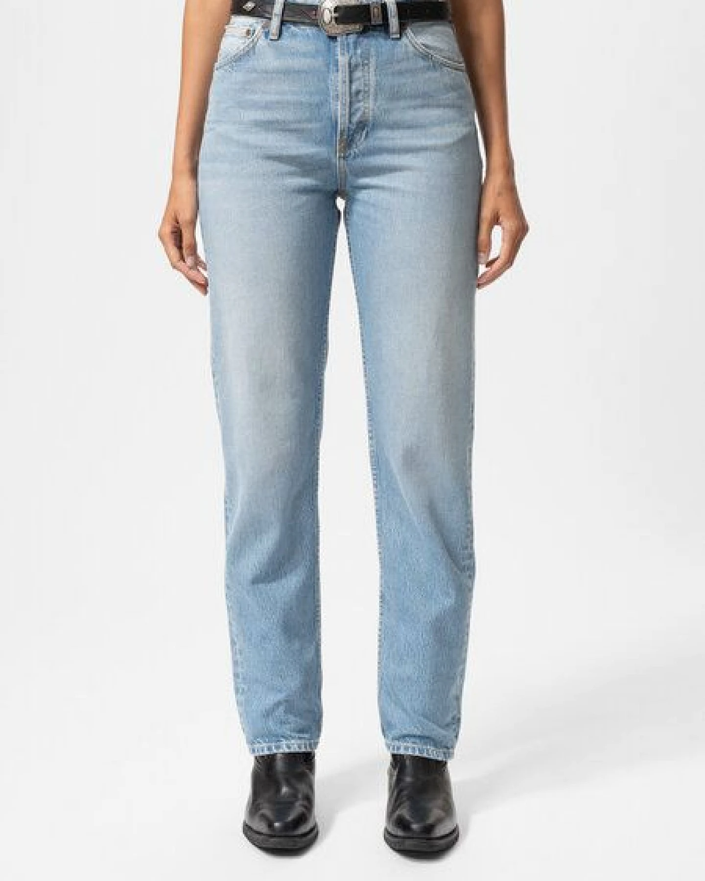 Nudie Jeans Jeans Lofty Lo Blue Fever – Ansicht 3