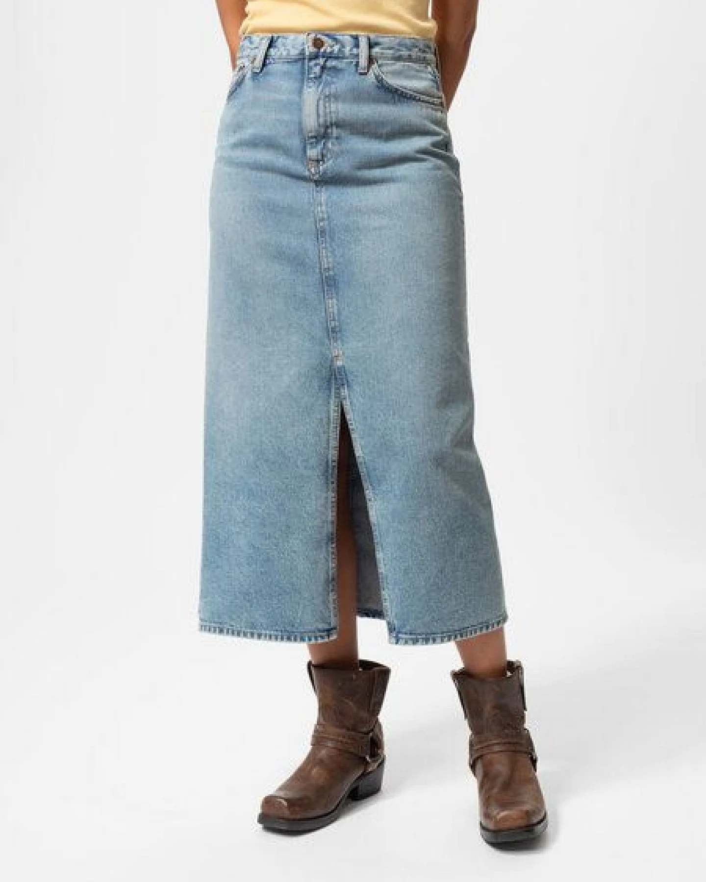 Nudie Jeans Jeans Rock Anna Desert Light Blue – Ansicht 3