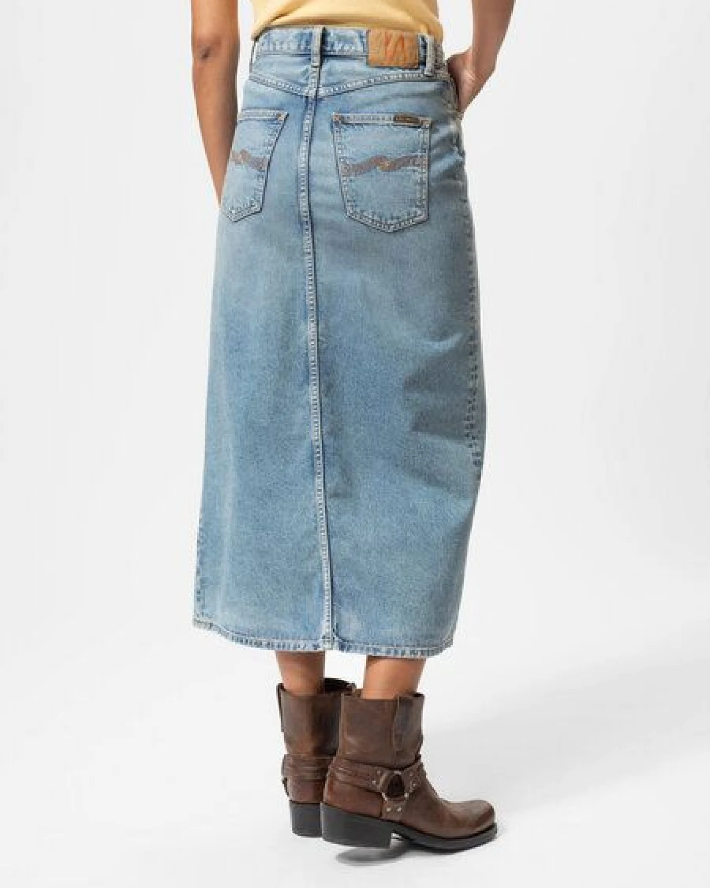 Nudie Jeans Jeans Rock Anna Desert Light Blue – Ansicht 4