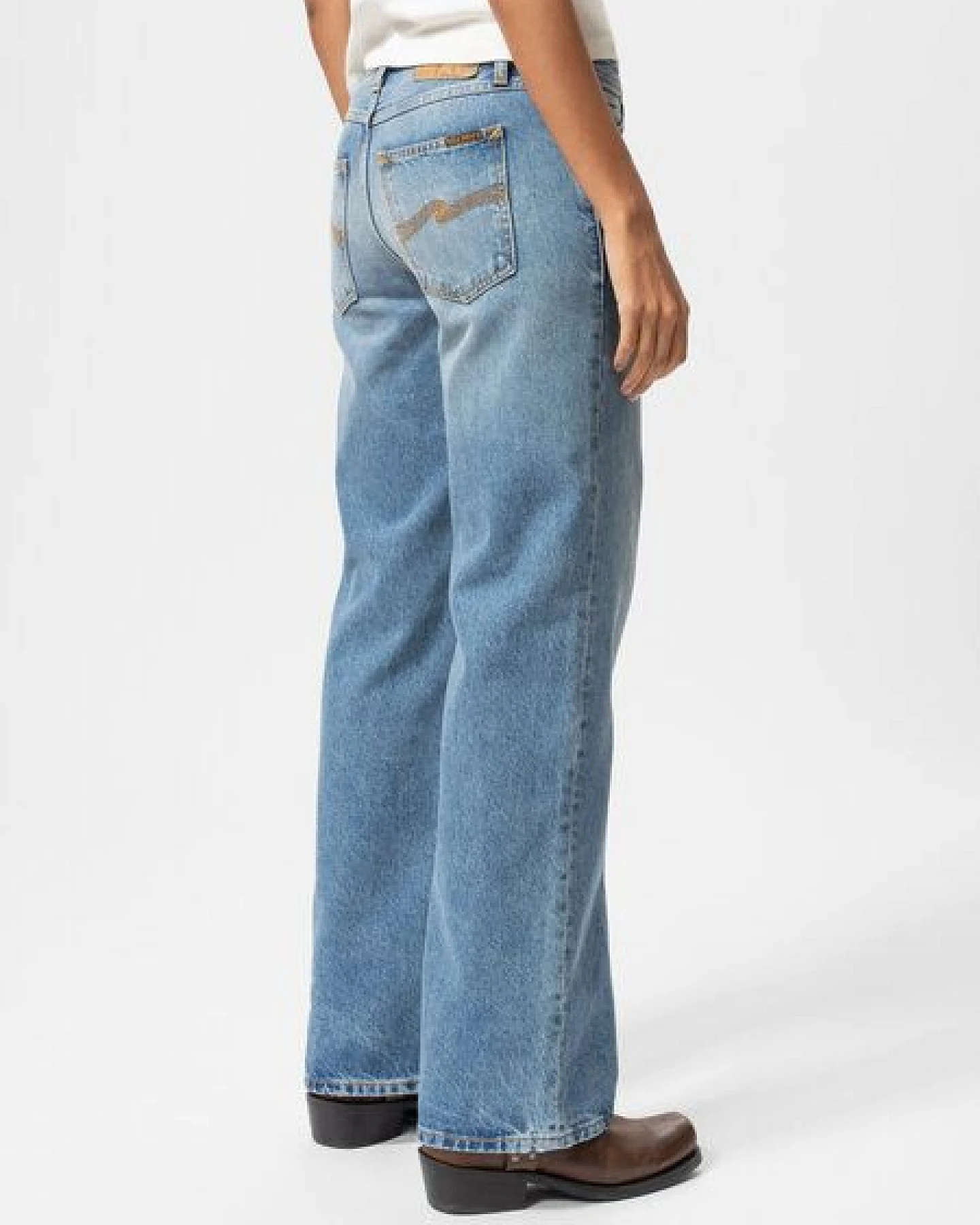 Nudie Jeans Jeans Wide Heidi Worn Treasure – Ansicht 2