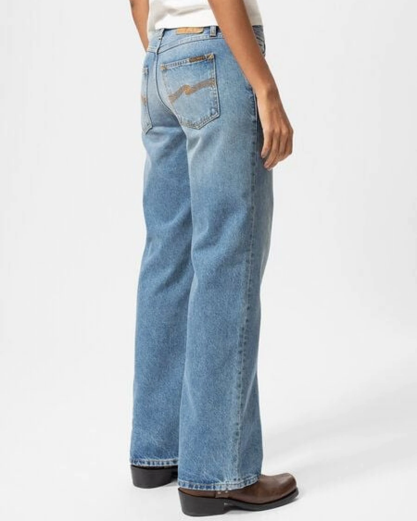 Nudie Jeans Jeans Wide Heidi Worn Treasure – Ansicht 4