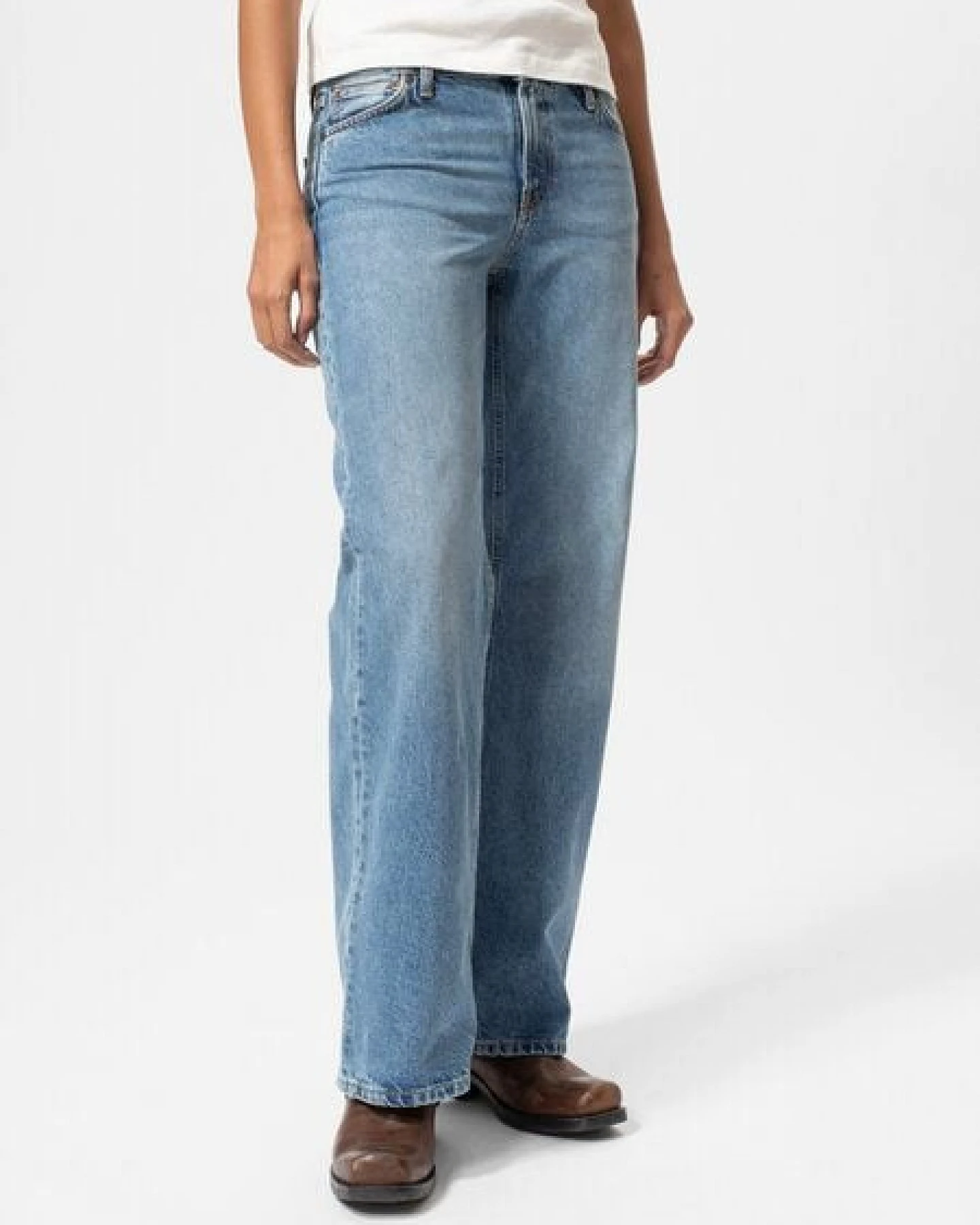 Nudie Jeans Jeans Wide Heidi Worn Treasure – Ansicht 4