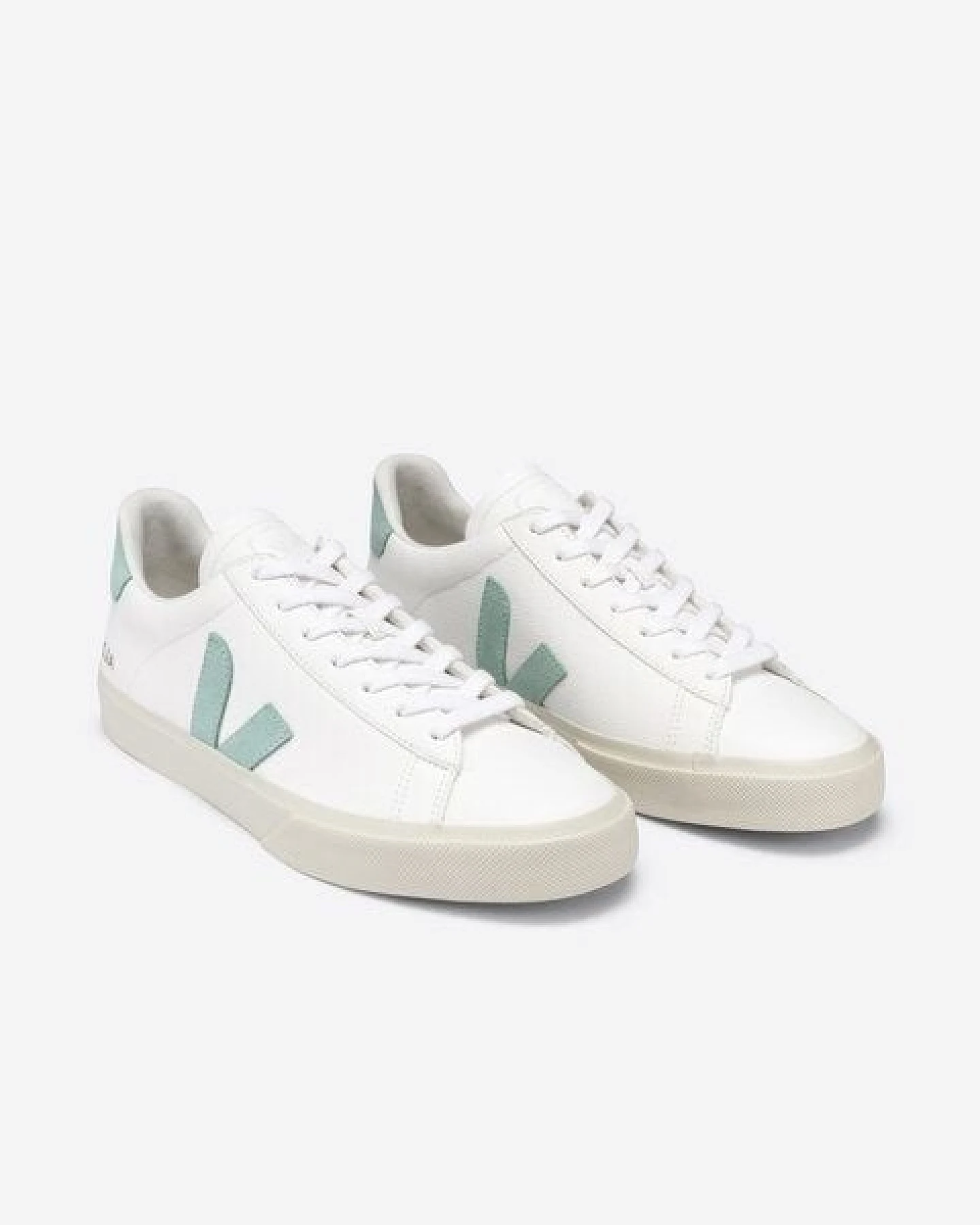 Veja Damen-Sneaker Campo Chromefree Extra White/Matcha – Ansicht 3