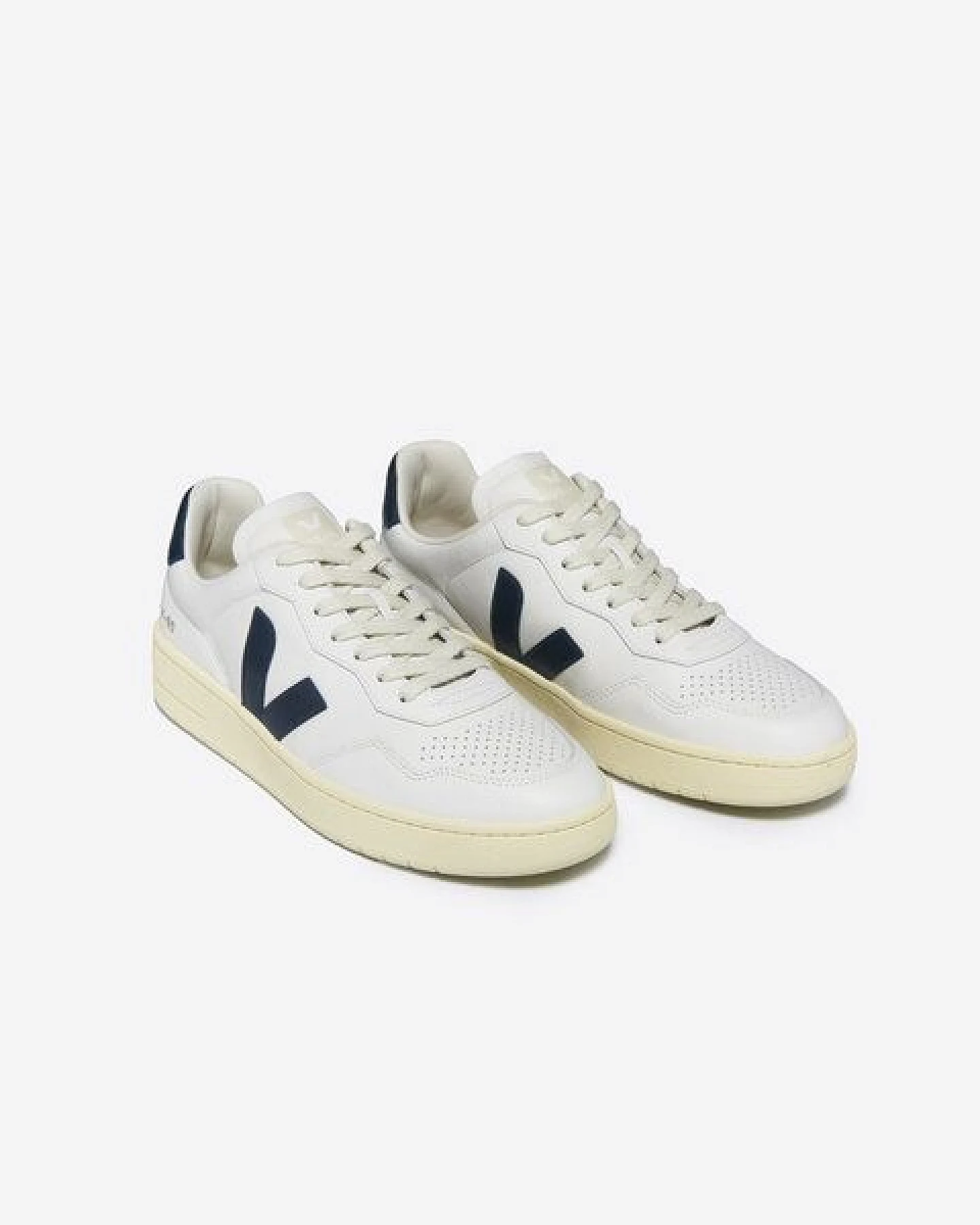 Veja Herren-Sneakers V-90 OT Leather Extra White Nautico – Ansicht 2