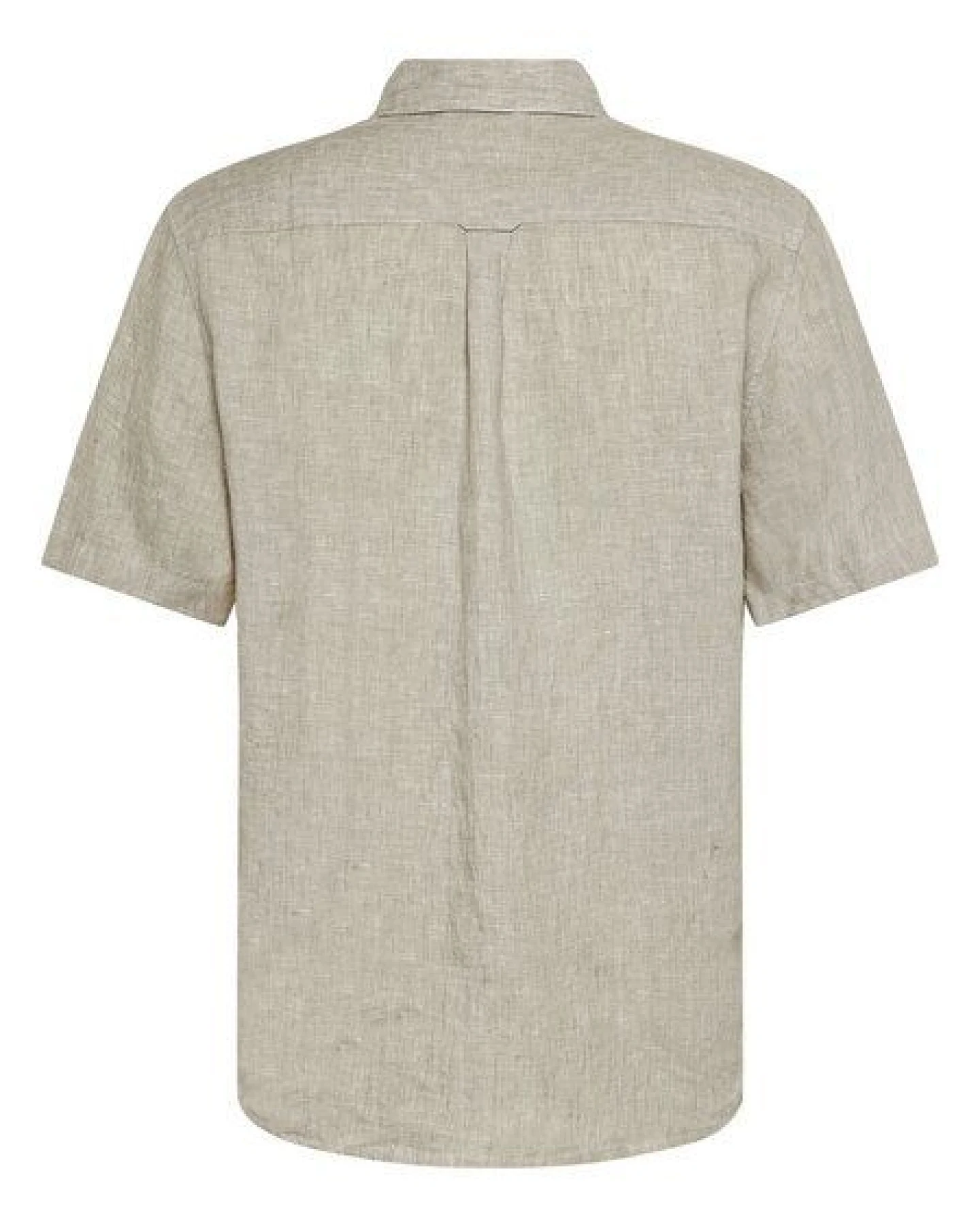 KnowledgeCotton Apparel Kurzarm-Hemd Custom Fit Leinen – Ansicht 2