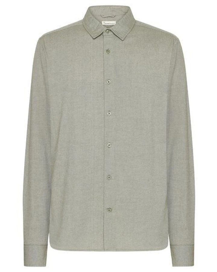 KnowledgeCotton Apparel Hemd Regular Twill