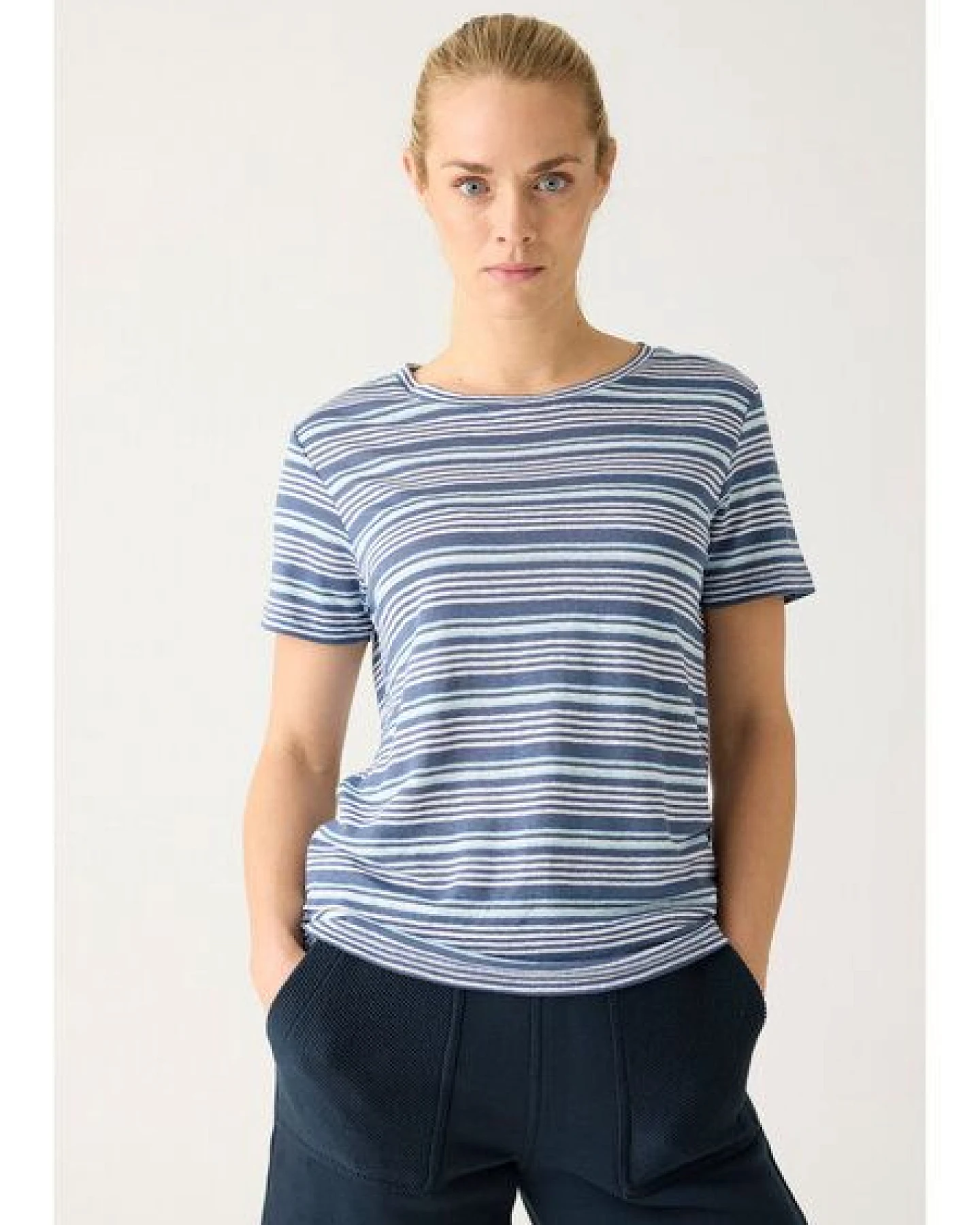 KnowledgeCotton Apparel T-Shirt Regular Linen – Ansicht 3