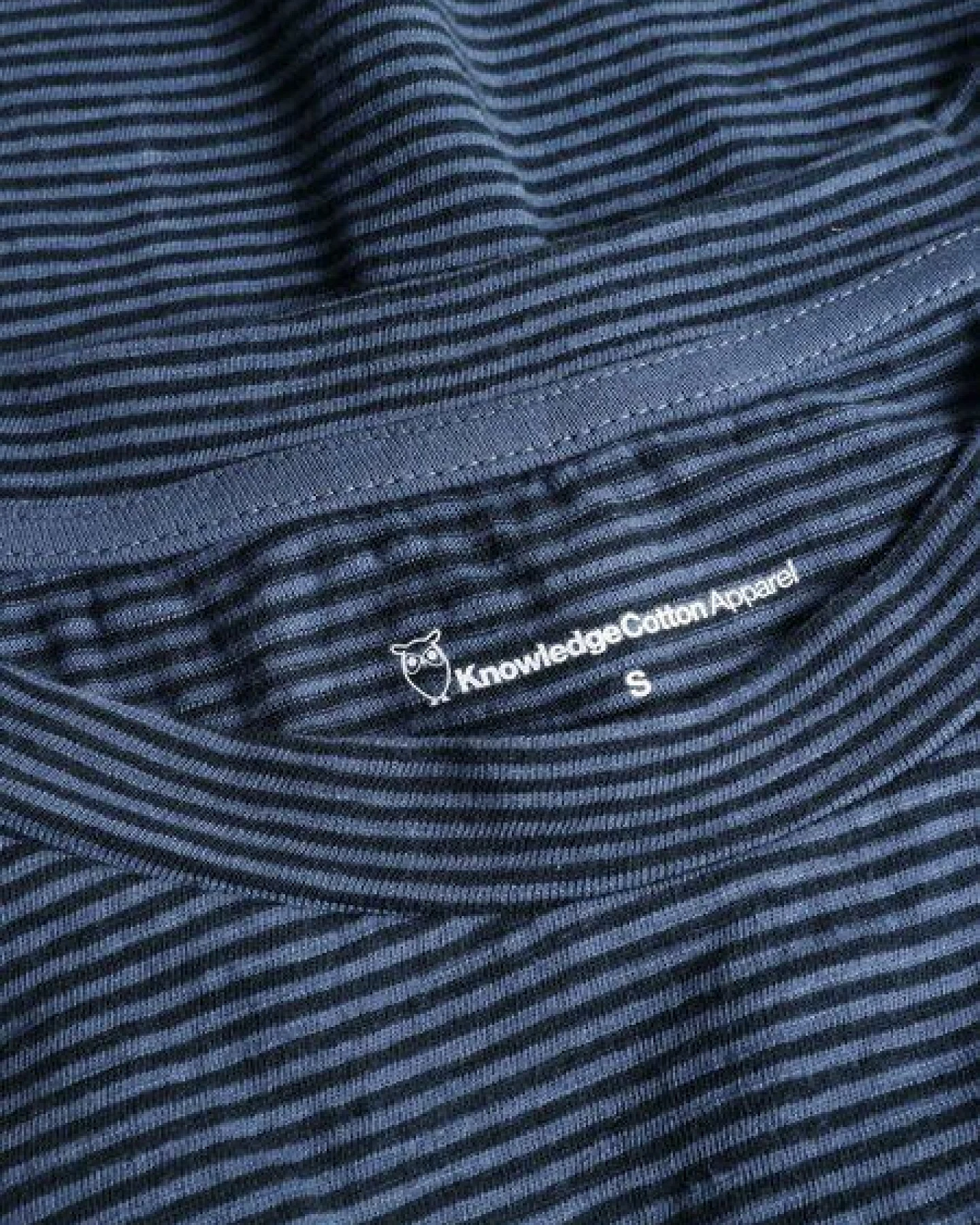 KnowledgeCotton Apparel Gestreiftes Top Slub – Ansicht 4