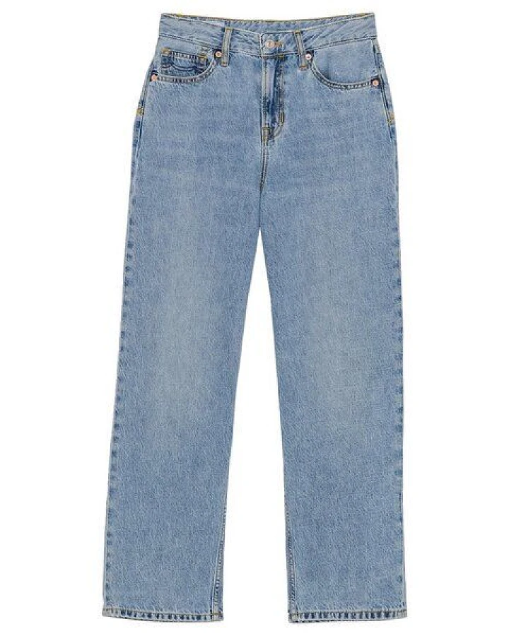 Kings Of Indigo Liora Cropped Super High Rise Straight Cindy Light Used