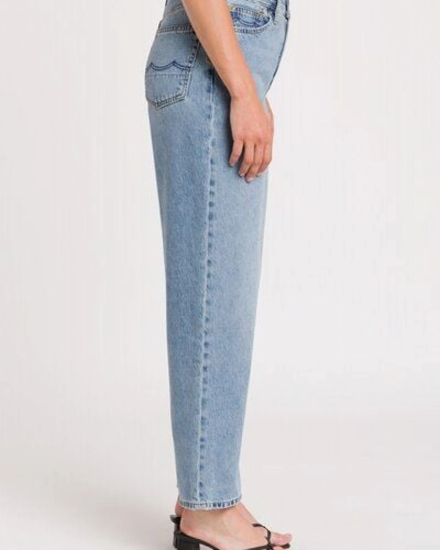 Kings Of Indigo Liora Cropped Super High Rise Straight Cindy Light Used – Ansicht 3
