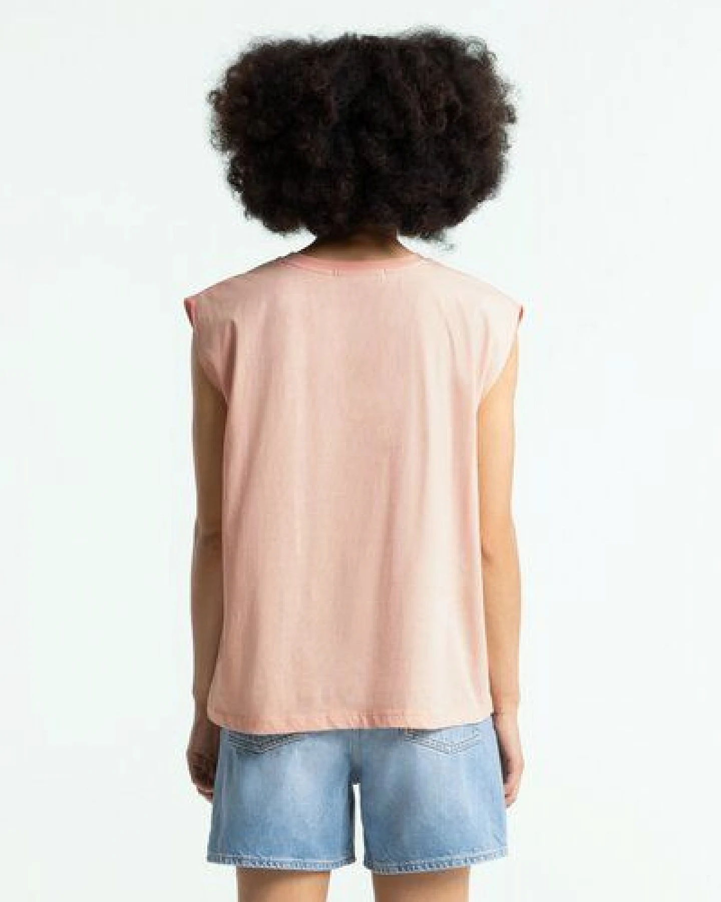 Kings Of Indigo T-Shirt ARICIA Peachy Keen Washed – Ansicht 2