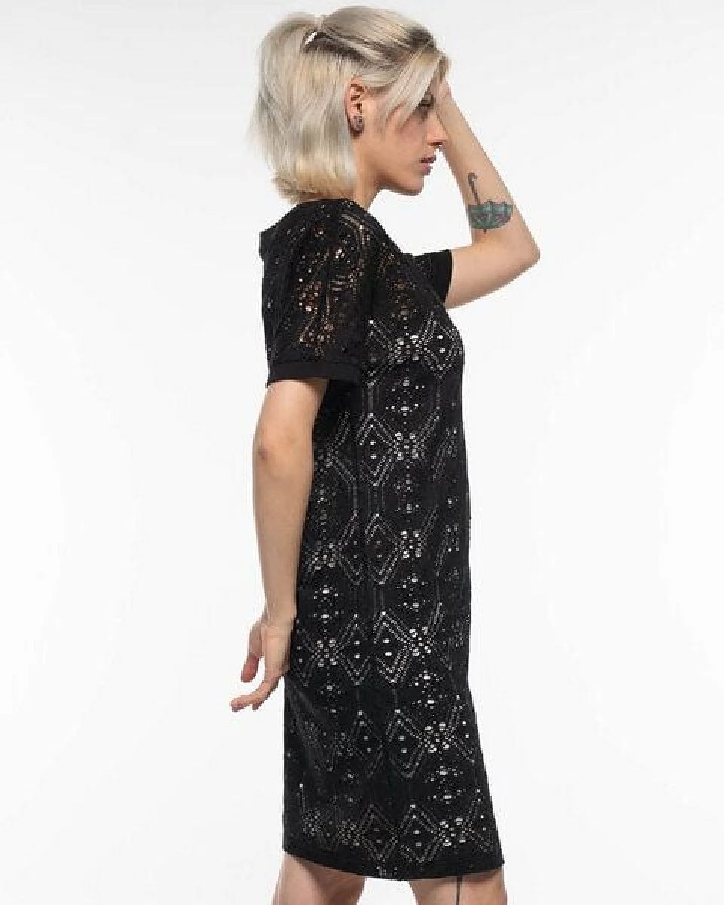 Alma & Lovis Stylisches Spitzenkleid aus Bio-Baumwolle mit Elasthan – Ansicht 4