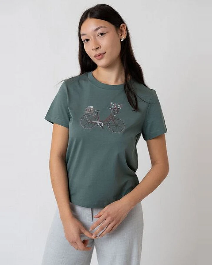 Bavarian Caps Damen T-Shirt Expresslieferdienst - Dunkelgrün