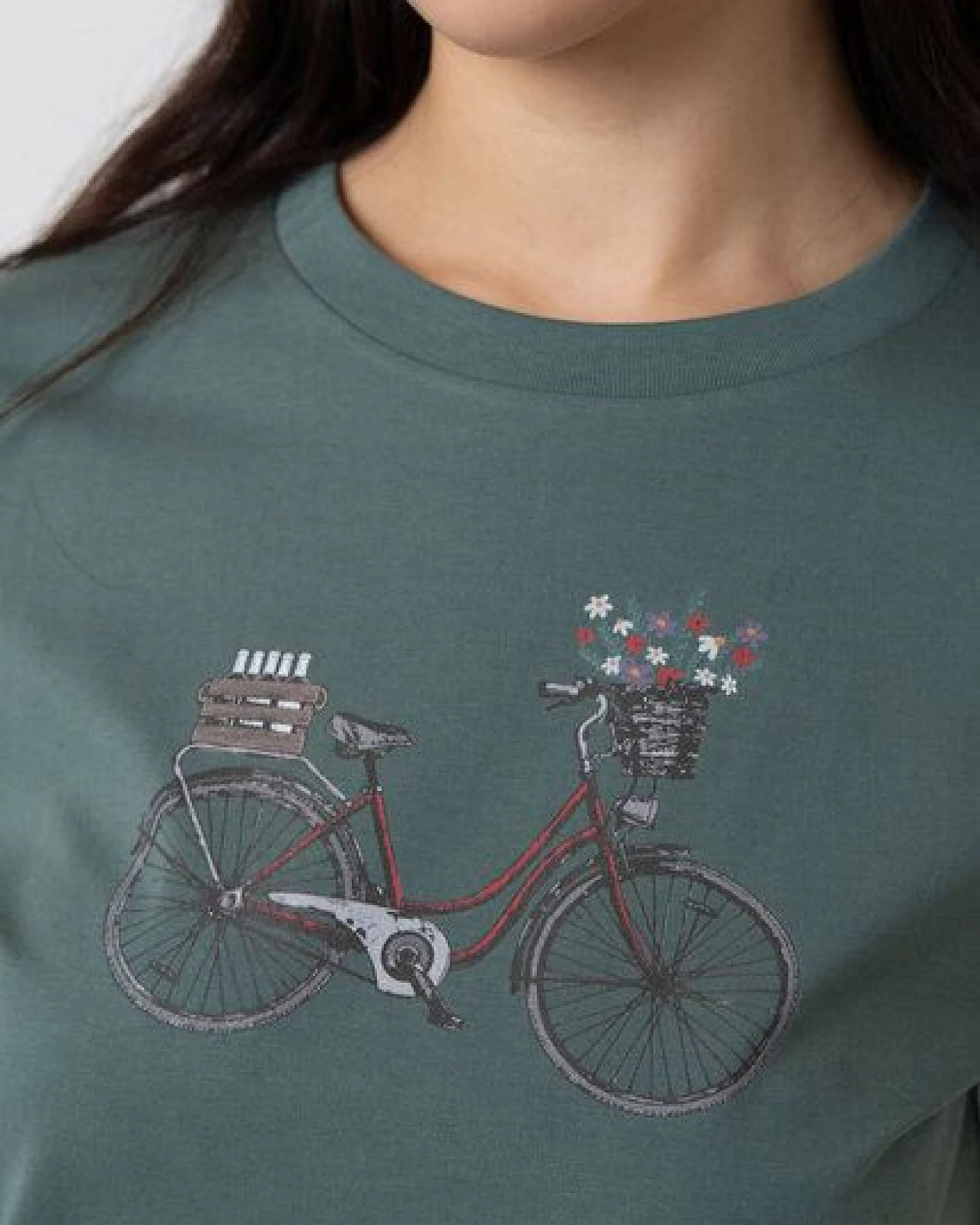 Bavarian Caps Damen T-Shirt Expresslieferdienst - Dunkelgrün – Ansicht 2