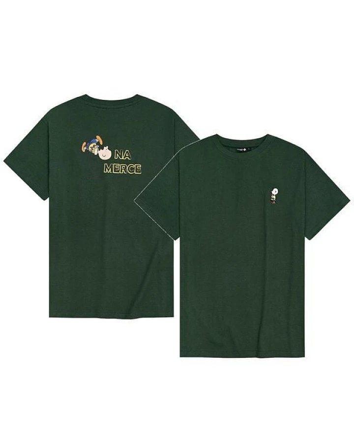 Bavarian Caps Herren T-Shirt Peanuts Na Merce - Dunkelgrün