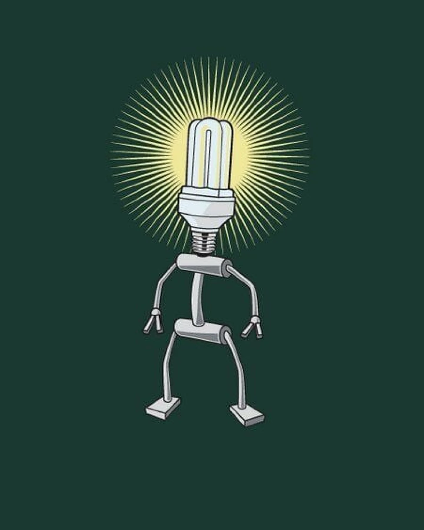 T-Shirtladen-Marktstrasse GmbH Sparbirne grün-grau Boy-T-Shirt – Ansicht 4