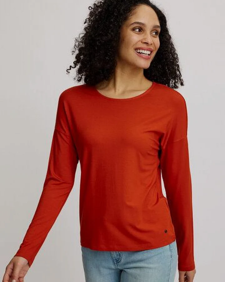 Produktseite: TRANQUILLO Lockeres EcoVero-Shirt (W25C156)