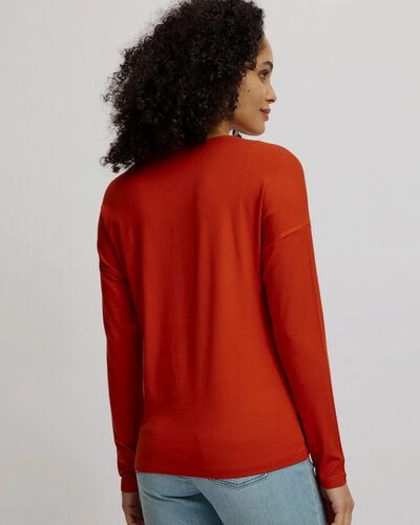 TRANQUILLO Lockeres EcoVero-Shirt (W25C156) – Ansicht 2