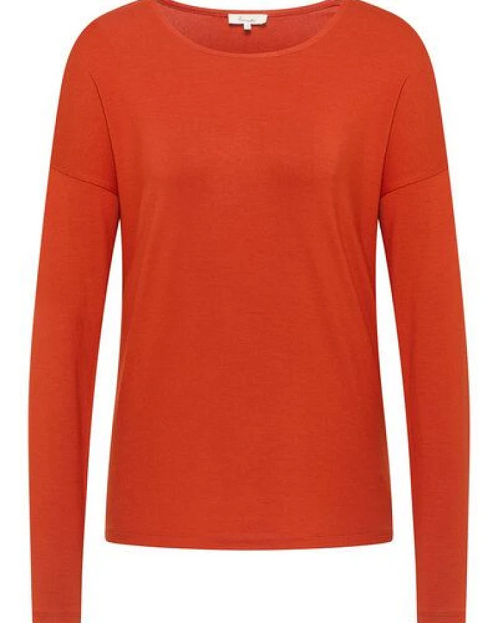 TRANQUILLO Lockeres EcoVero-Shirt (W25C156)