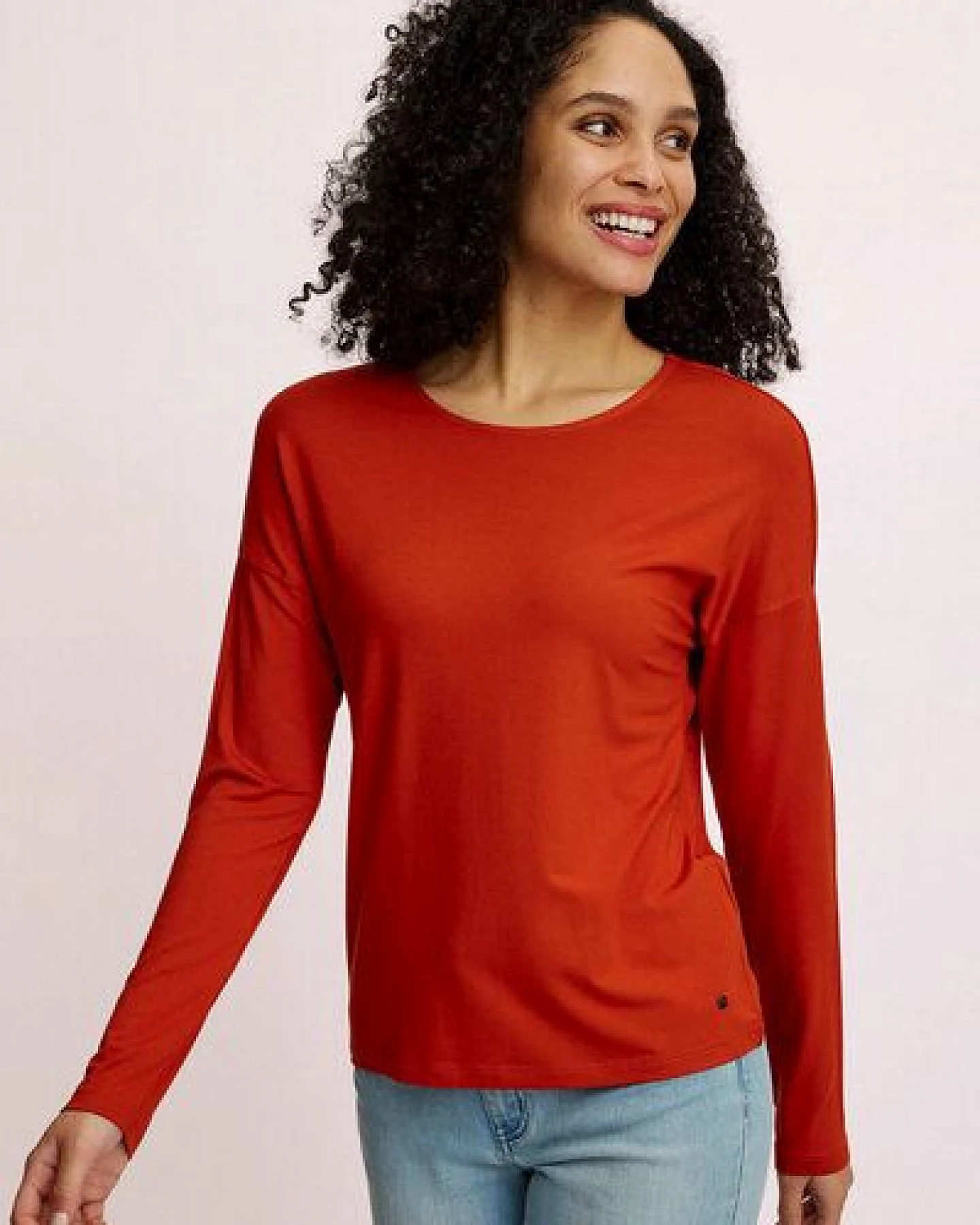 TRANQUILLO Lockeres EcoVero-Shirt (W25C156) – Ansicht 2