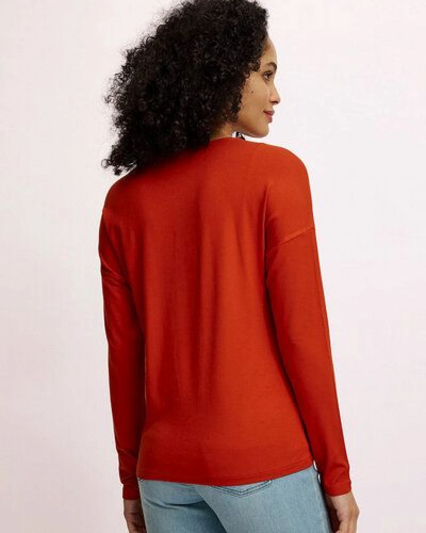 TRANQUILLO Lockeres EcoVero-Shirt (W25C156) – Ansicht 3