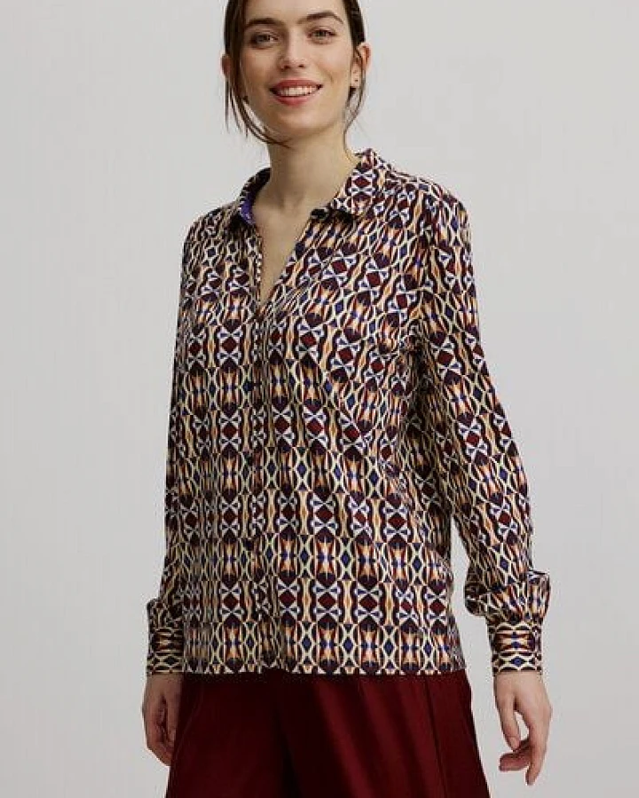 TRANQUILLO Bluse aus EcoVero Viskose (W25C151)