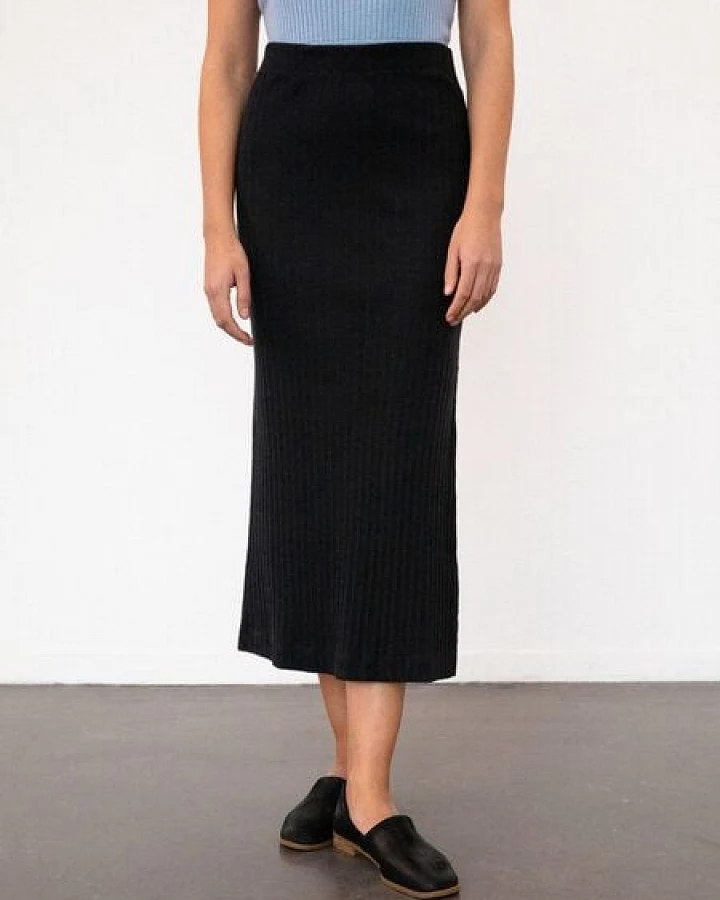 Rotholz Ribbed Tube Skirt - Damen Rock aus Bio-Baumwolle