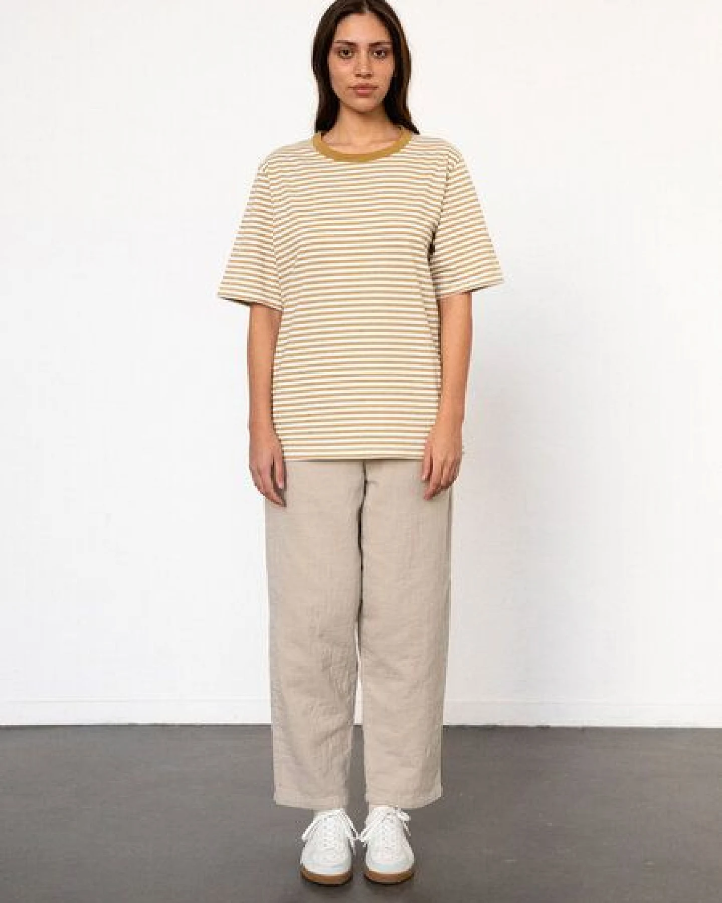 Rotholz Striped T-Shirt Unisex aus Bio-Baumwolle – Ansicht 4