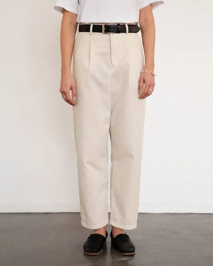 Rotholz High Waist Waffel Hose Bio Baumwolle