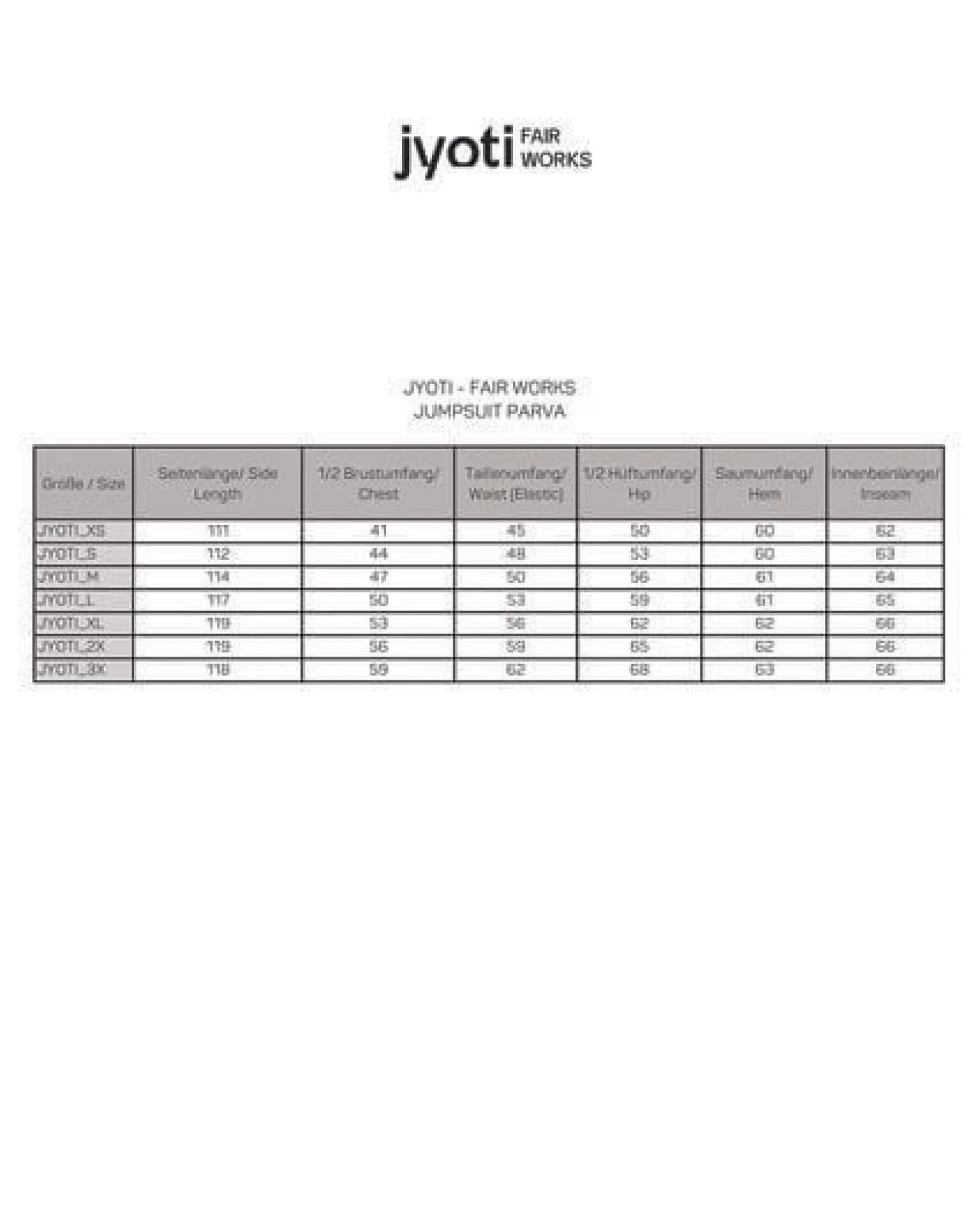 Jyoti - Fair Works Bio-Baumwoll Jumpsuit Parvi – Ansicht 4