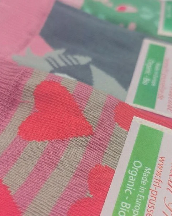 Fräulein Prusselise 3er spezial Socken Pack Pinki, Herz, Paradies, Blume, bunt