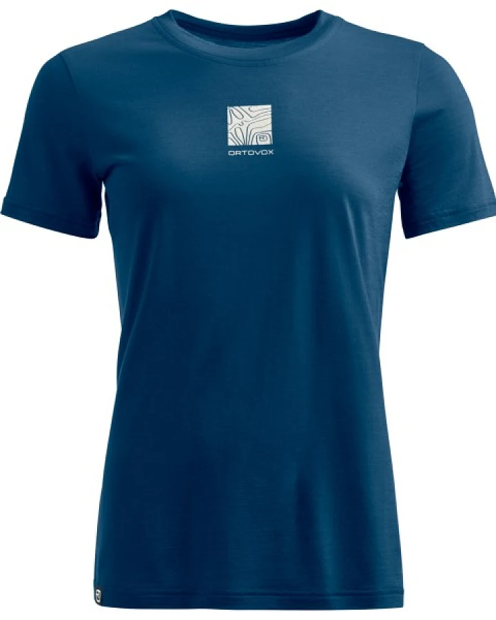 Ortovox - Women's 120 Cool Tec Abstract T-Shirt - Merinoshirt Gr M blau