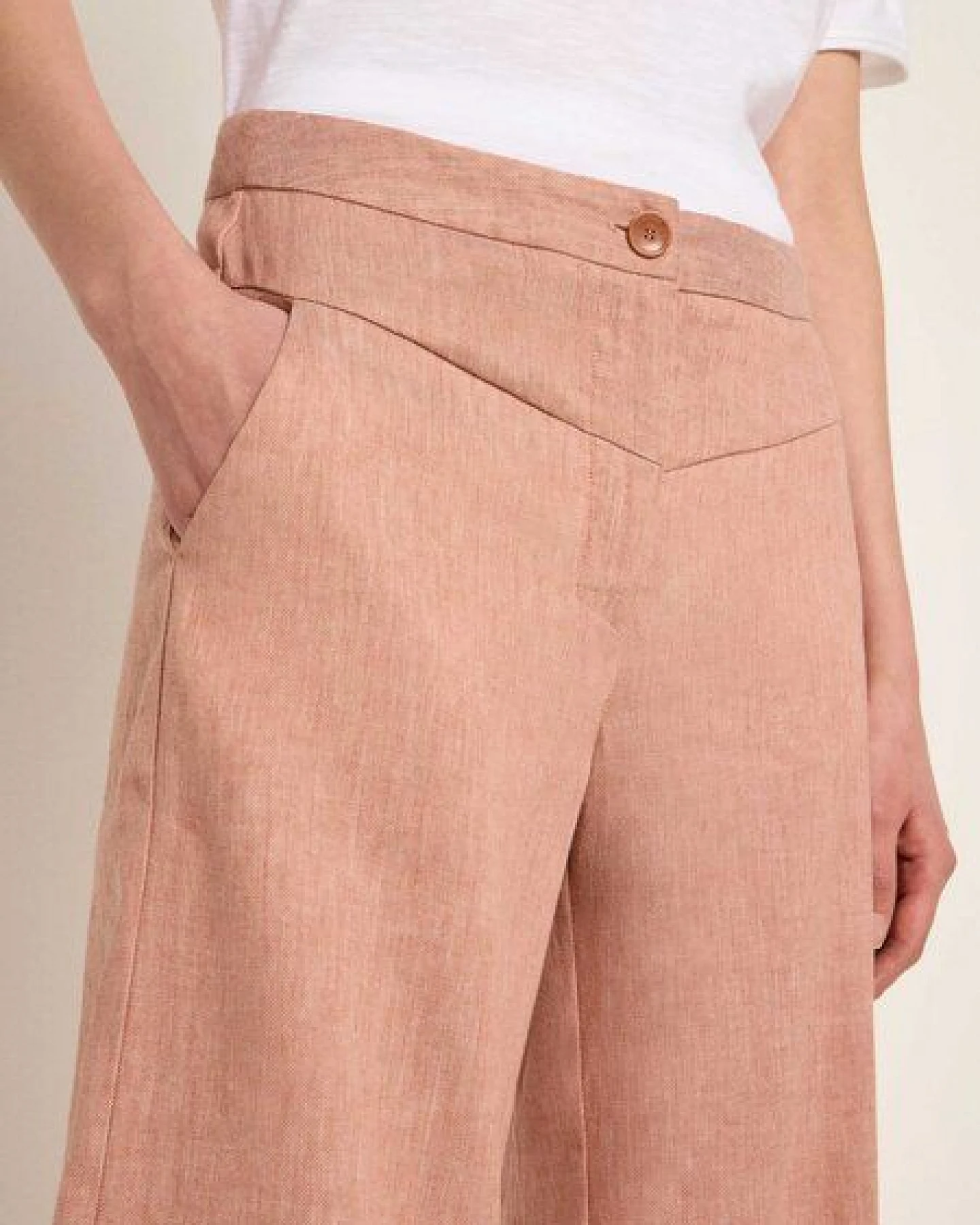LANIUS Marlenehose (OCS) aus Bio-Baumwolle mit Hanf – Ansicht 2