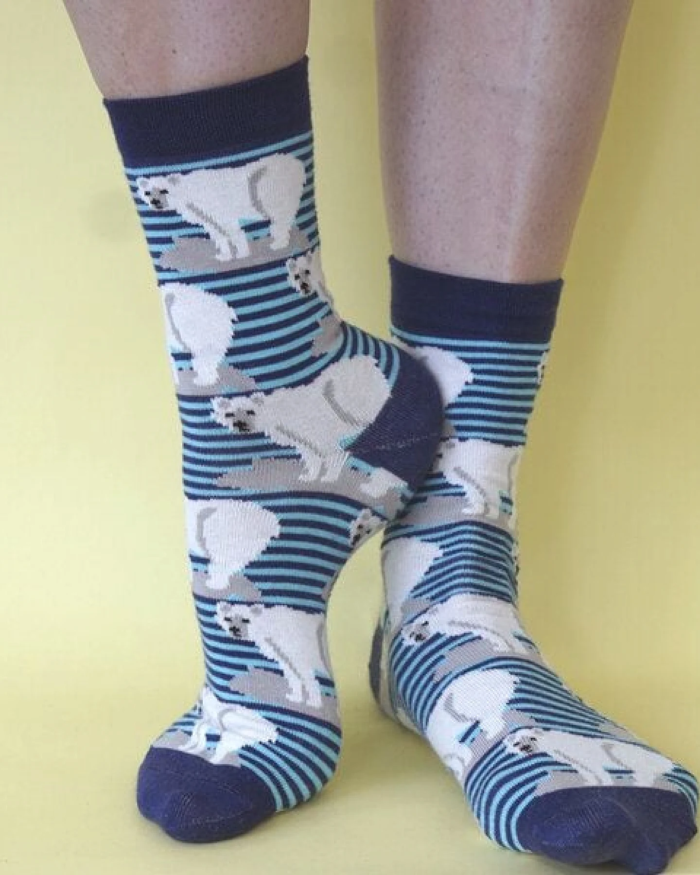 Fräulein Prusselise 3er spezial Socken Pack Tiere, Eisbär, Kobra, Hai, bunt – Ansicht 2