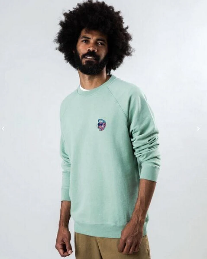 Brava Fabrics Asis Percales Tigris Sweatshirt Green