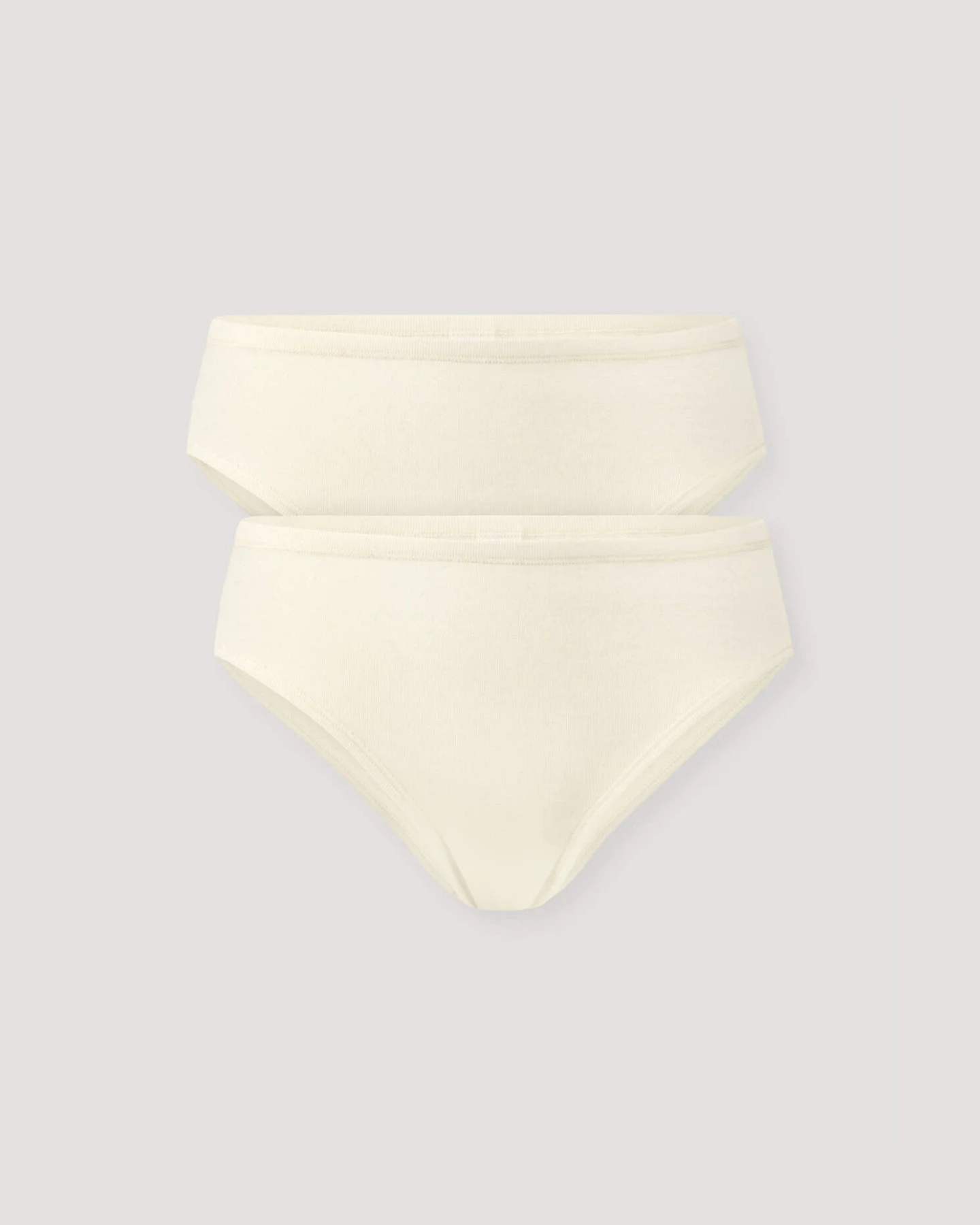 hessnatur Damen Slip Regular Cut im 2-Pack PURE COTTON aus Bio-Baumwolle - natur - Größe 42 – Ansicht 3