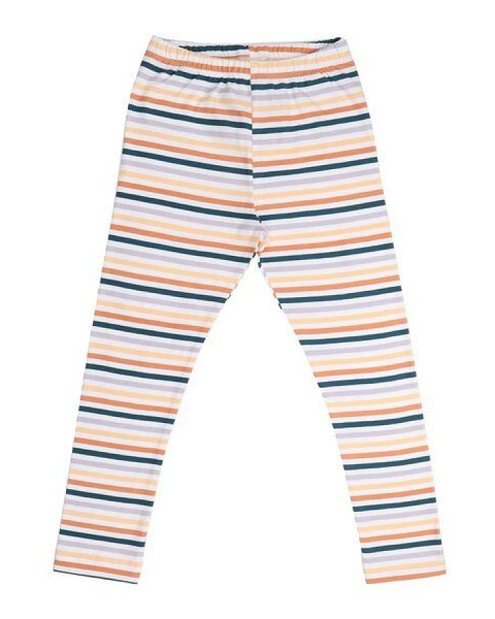 Leggings Bunt gestreift Bio-Baumwolle GOTS – Walkiddy
