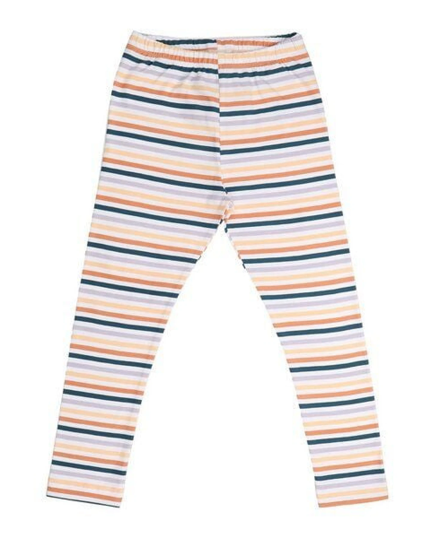 Leggings Bunt gestreift Bio-Baumwolle GOTS – Walkiddy – Ansicht 2