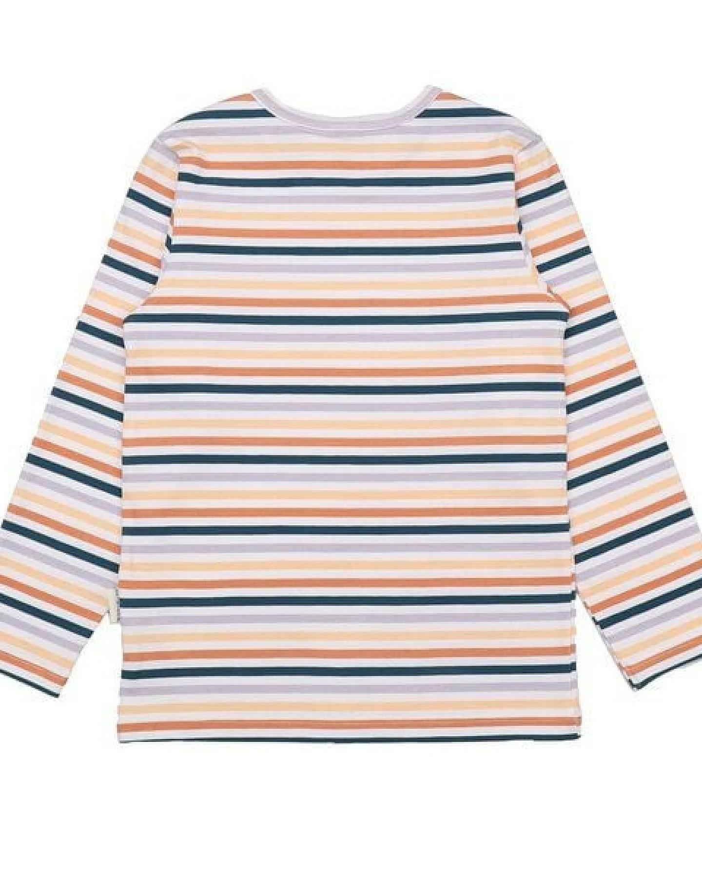 Kinder Langarmshirt GOTS-zertifiziert aus Bio-Baumwolle, Colorful Stripes, weich & hautfreundlich – Walkiddy – Ansicht 4
