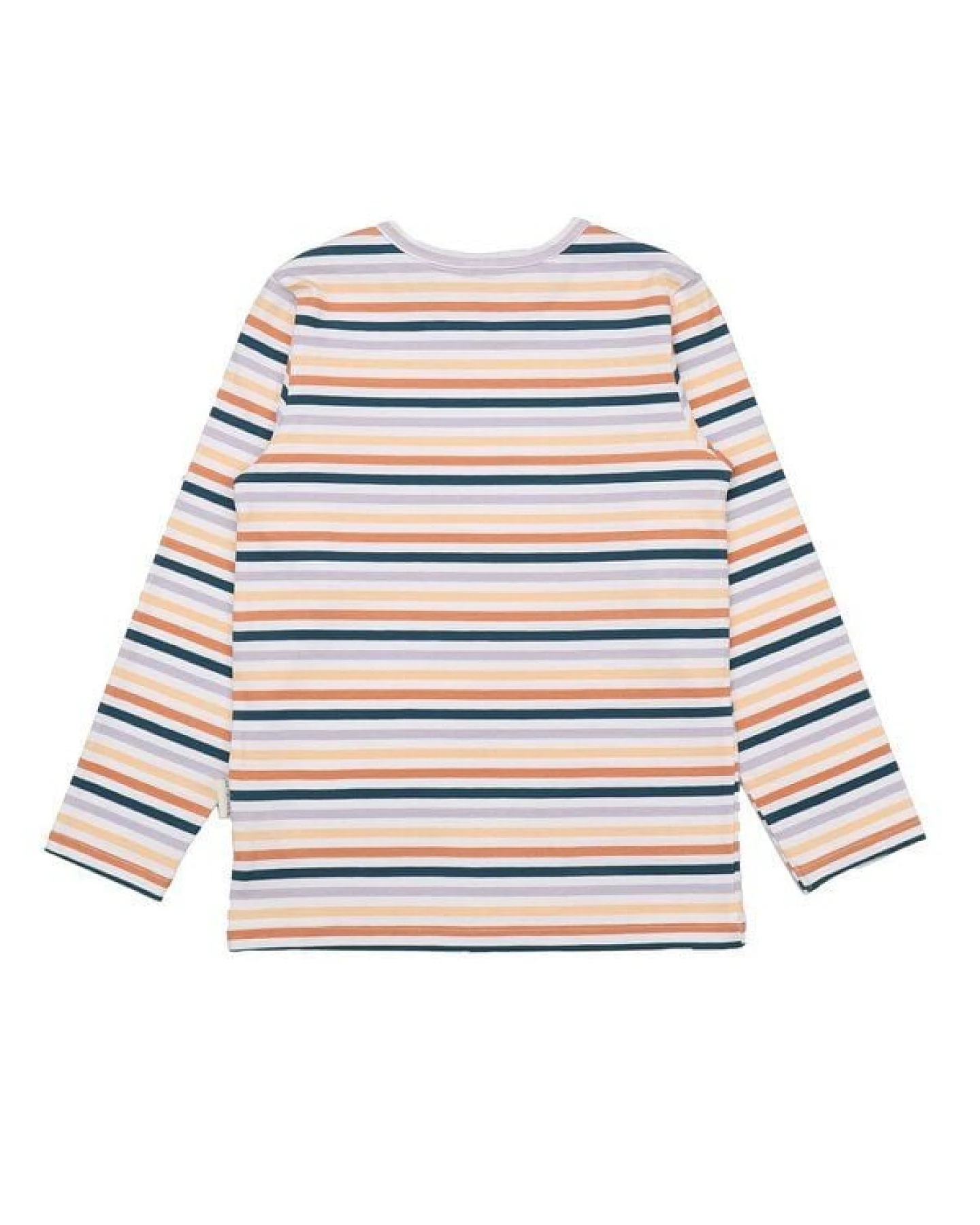 Kinder Langarmshirt GOTS-zertifiziert aus Bio-Baumwolle, Colorful Stripes, weich & hautfreundlich – Walkiddy – Ansicht 4
