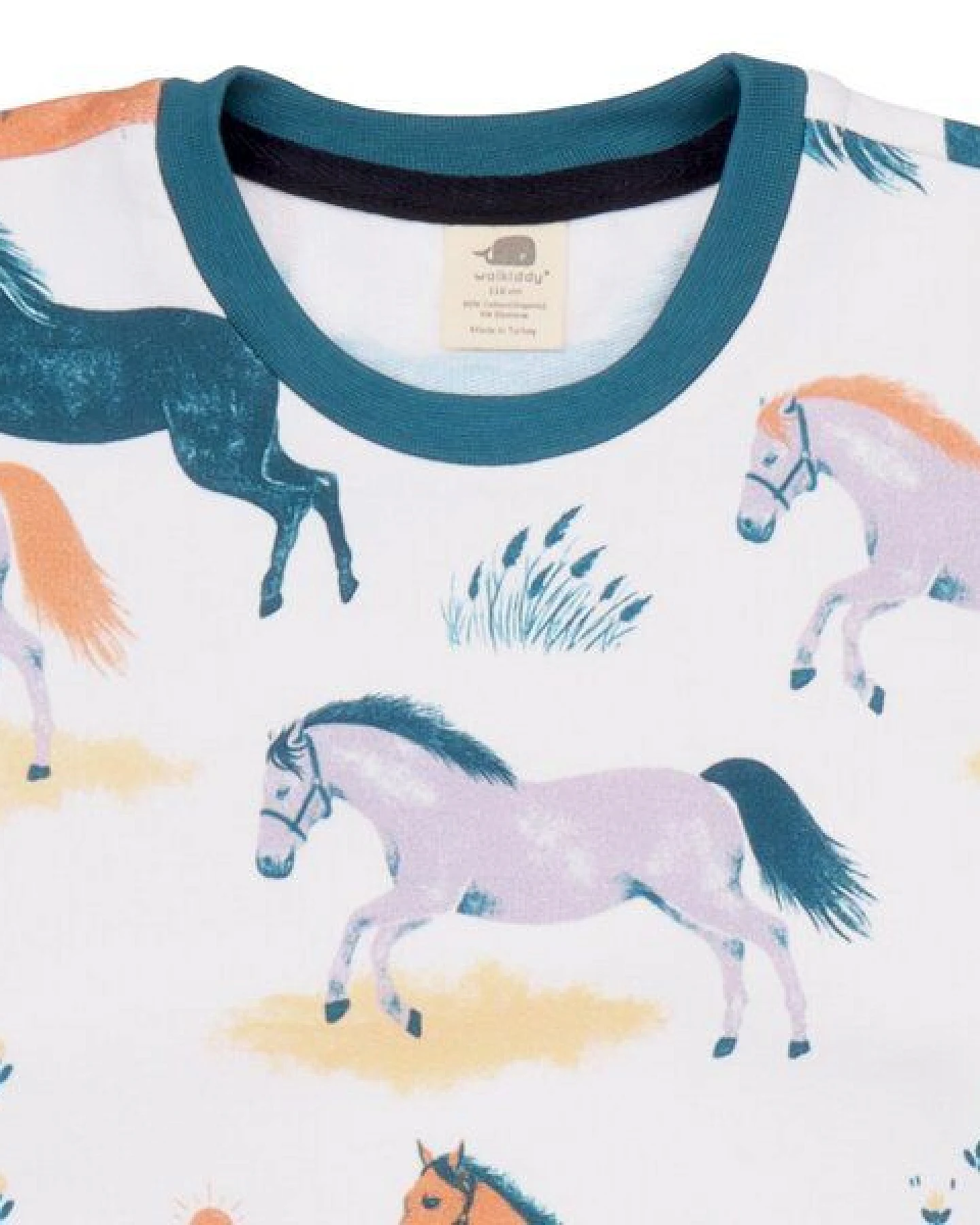 Baby Sweatshirt ‚Happy Horses‘ aus Bio-Baumwolle – Walkiddy – Ansicht 3