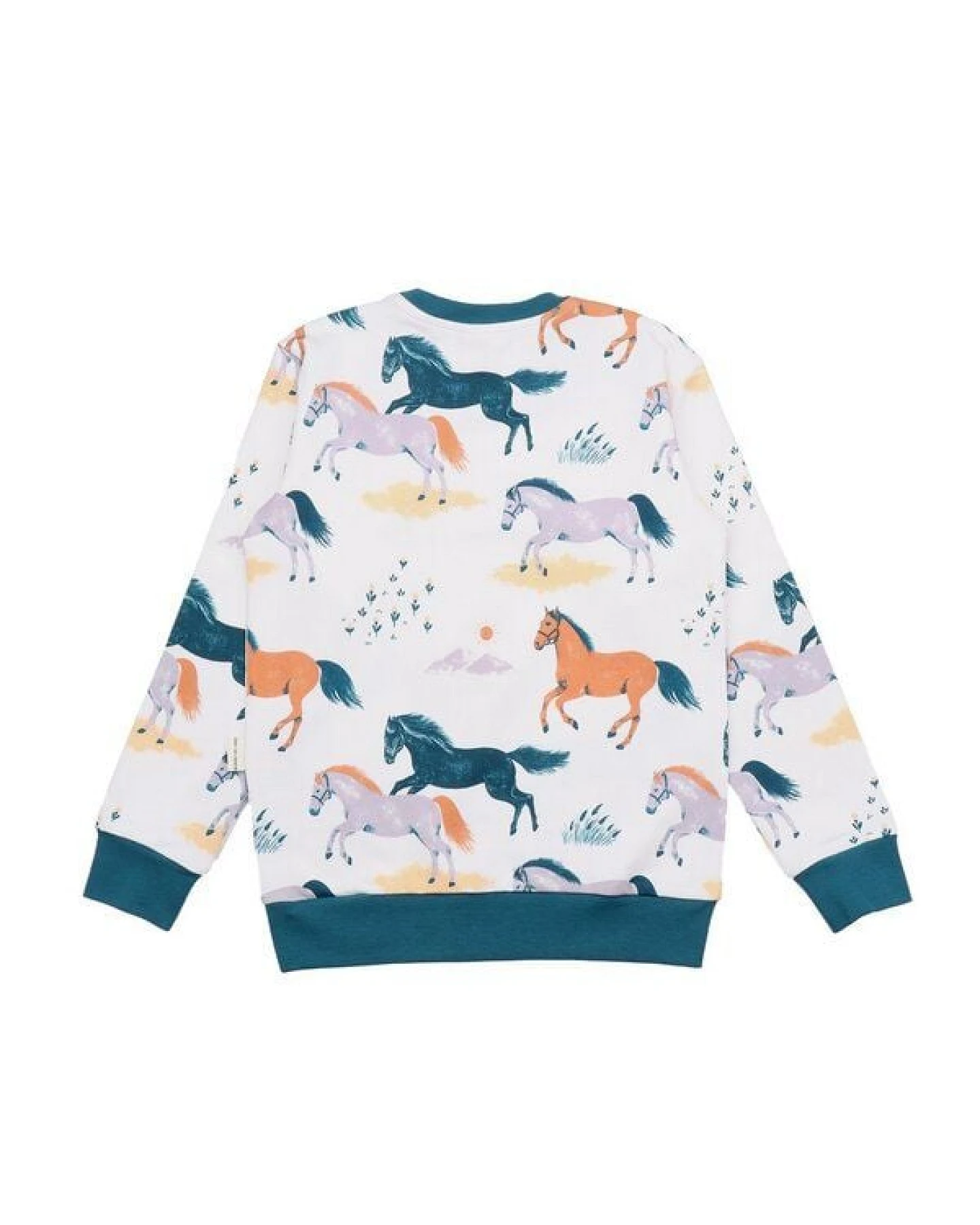 Baby Sweatshirt ‚Happy Horses‘ aus Bio-Baumwolle – Walkiddy – Ansicht 4